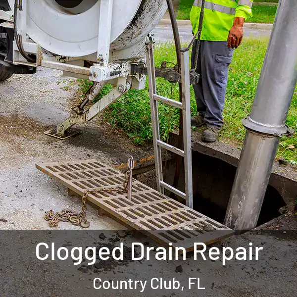  Clogged Drain Repair Country Club, FL