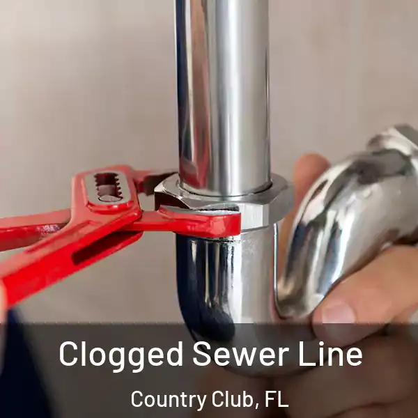  Clogged Sewer Line Country Club, FL